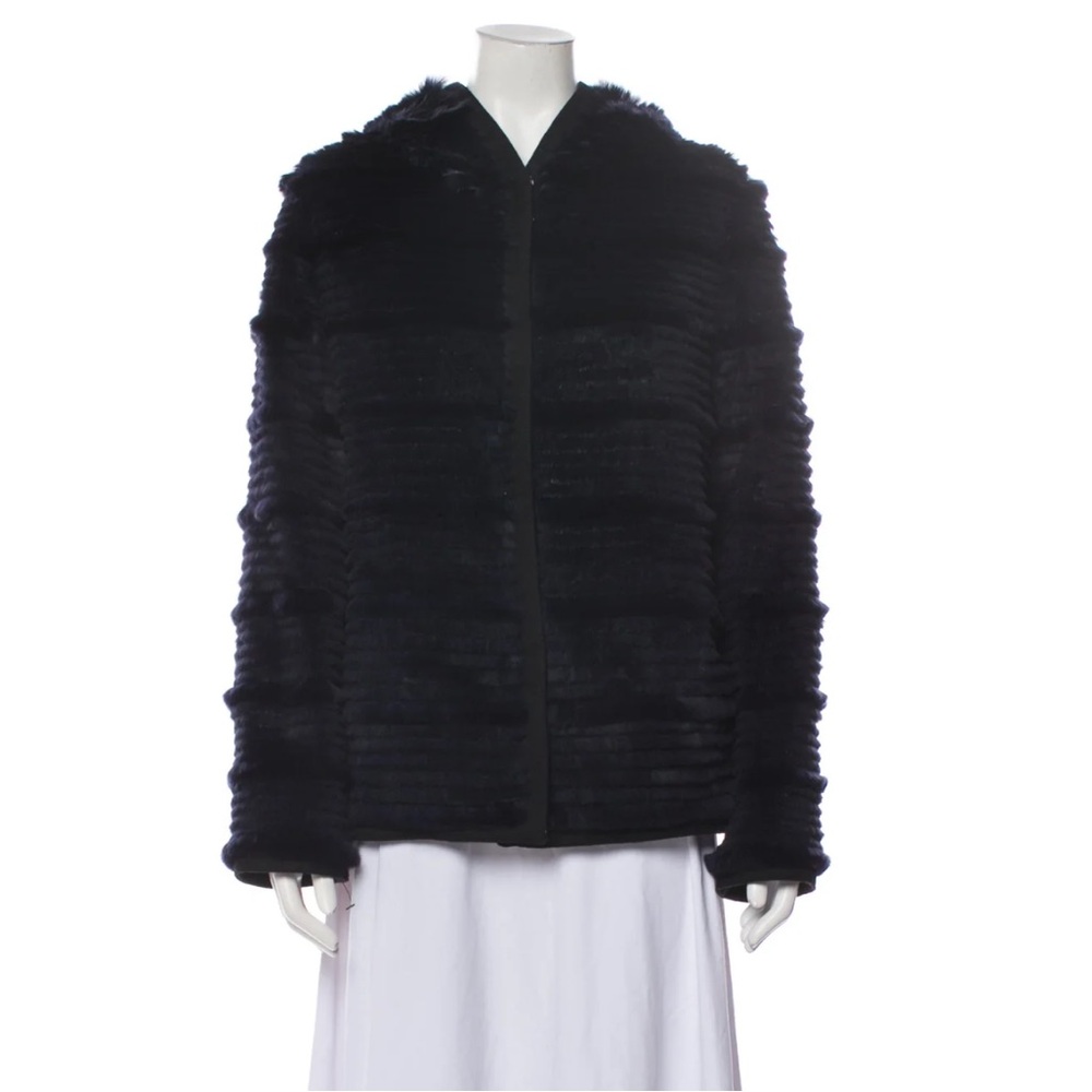 TORY BURCH Rabbit Biker Navy Jacket